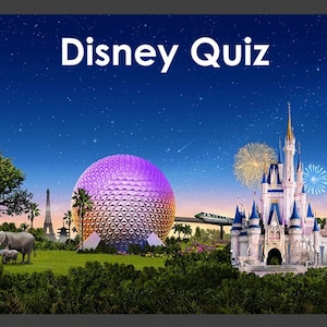 Disney Quiz - Virtual Powerpoint Quiz for Zoom & Paper Pack Quiz Download - Trivia - INSTANT DOWNLOAD - 60 Questions