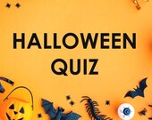 Halloween Quiz - Virtual Powerpoint Quiz for Zoom & Paper Pack Quiz Download - Trivia - INSTANT DOWNLOAD - 50 Questions