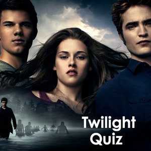 Twilight Quiz - Virtual Powerpoint Quiz for Zoom or Paper Pack Quiz Download - Trivia - INSTANT DOWNLOAD - 60 Questions