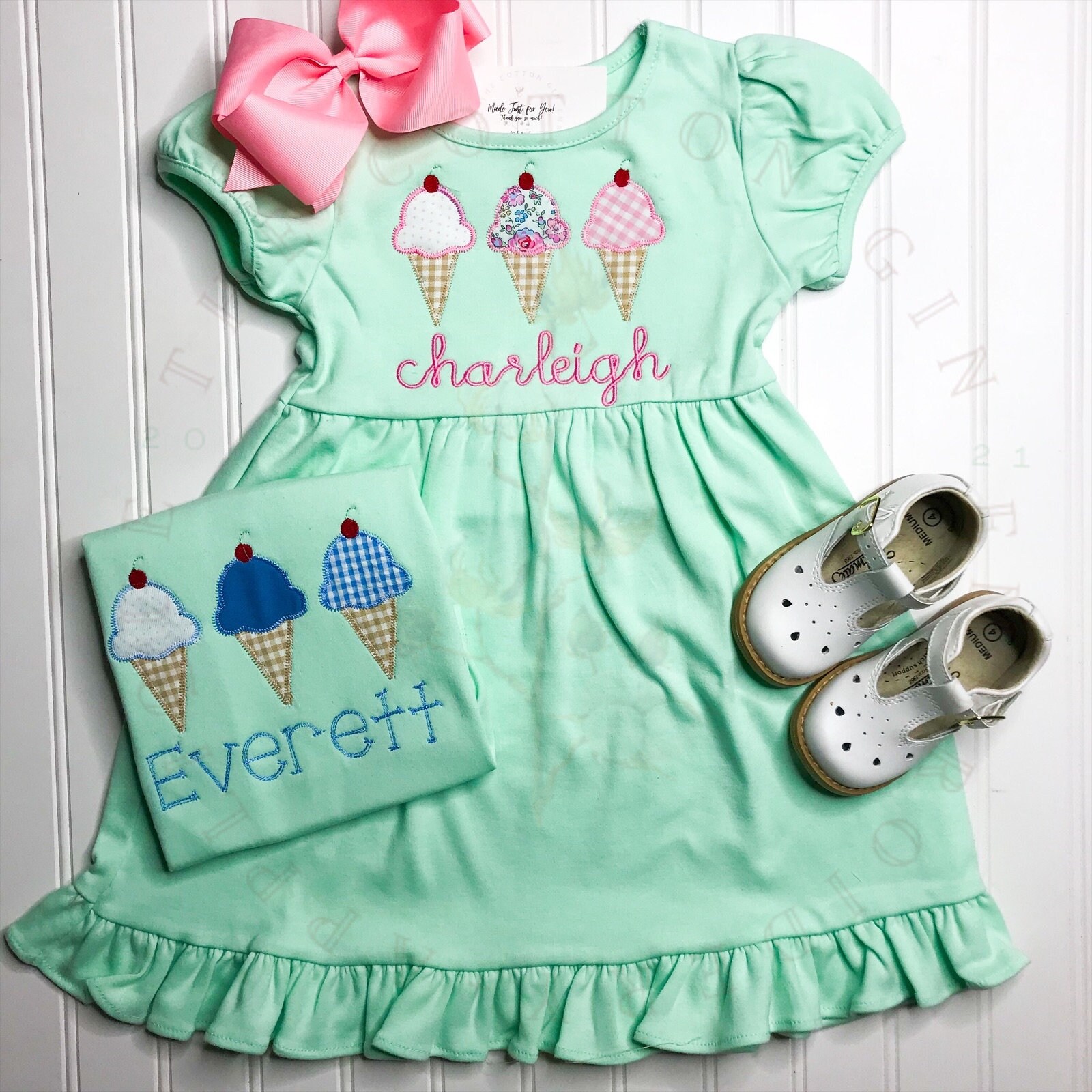 Boys Ice Cream Shirt Babys Ice Cream Outfit Boys Ice Cream Etsy