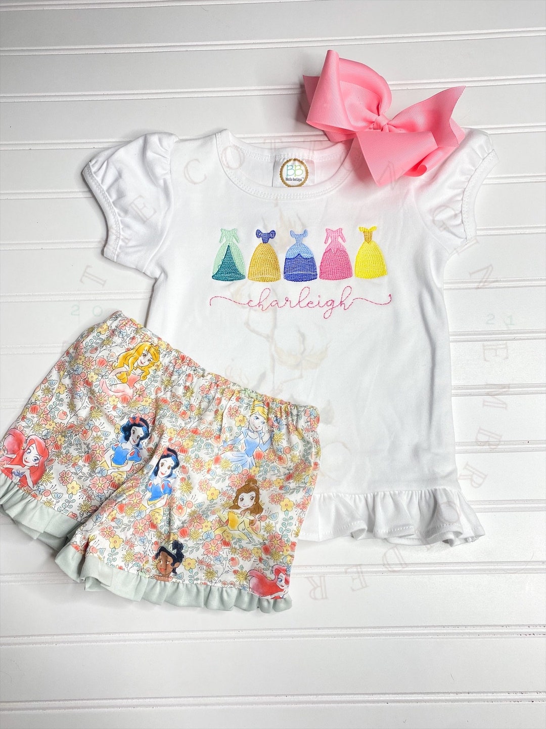 Girls Princess Outfit Baby's 1st Magical Trip Outfit Etsy