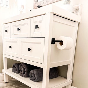 Sleek Modern Wall Mounted Toilet Paper Holder