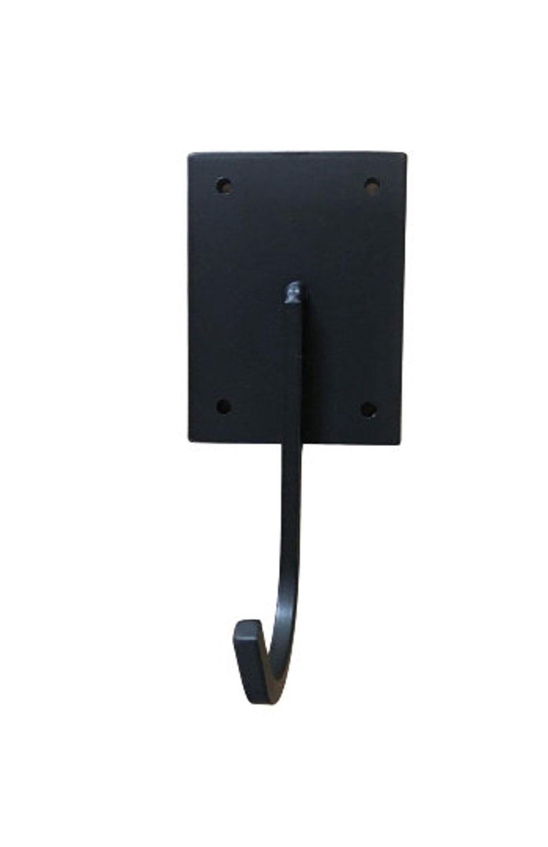 Single Hook Wall Mount Simple Wall Hook Steel Matte Black Etsy