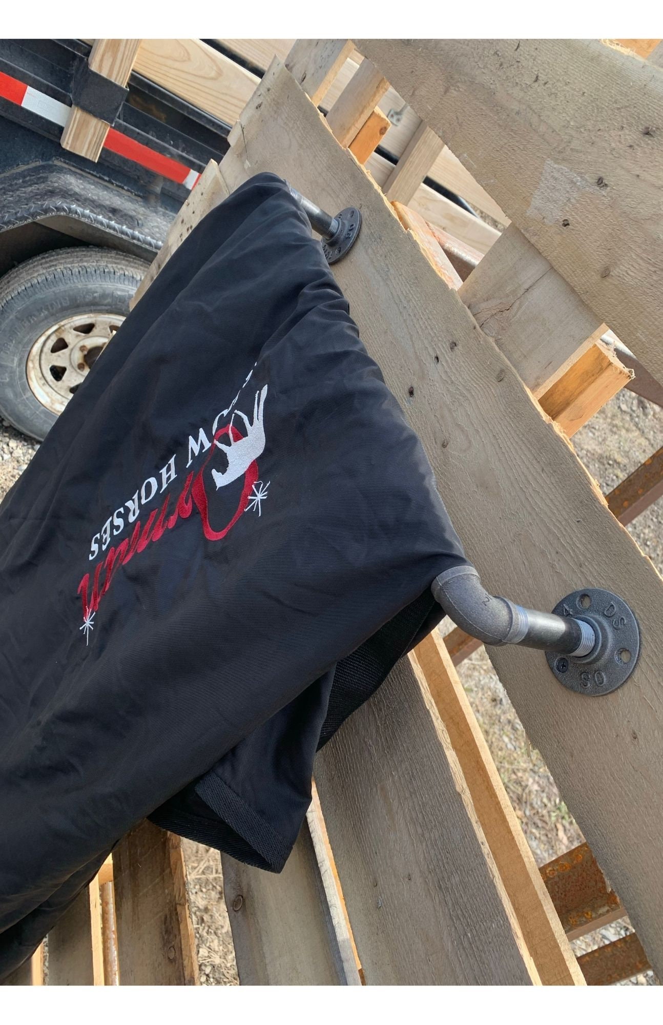 Mounted Horse Blanket Bar Pipe Blanket Bar Equestrian Etsy