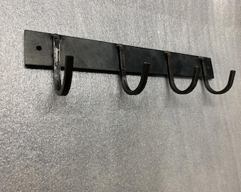 Handmade Metal Key Holder, Industrial Farmhouse Wall Decor