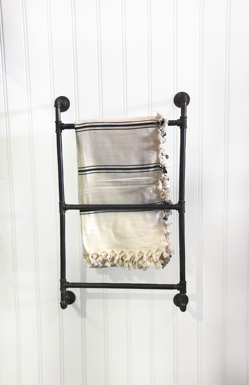 Blanket Ladder Towel Rack Wall Mounted Ladder Wall Mounted Etsy