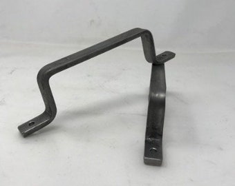 Thin Door Handle Rustic, Long Door Handle Black, Minimalist Door Pull Steel, 8 Inch Handle Industrial, 8 Inch Pull Large Farmhouse Door Pull