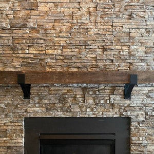 3&quot; Wide Metal Bracket, Mantel Shelf Bracket, Fireplace Mantel Support, Made in US, Seneca Support, Handmade Gift, Mountain Home Decor