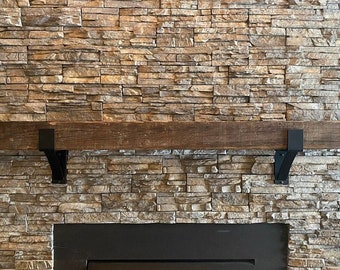 3" Wide Metal Bracket, Mantel Shelf Bracket, Fireplace Mantel Support, Made in US, Seneca Support, Handmade Gift, Mountain Home Decor