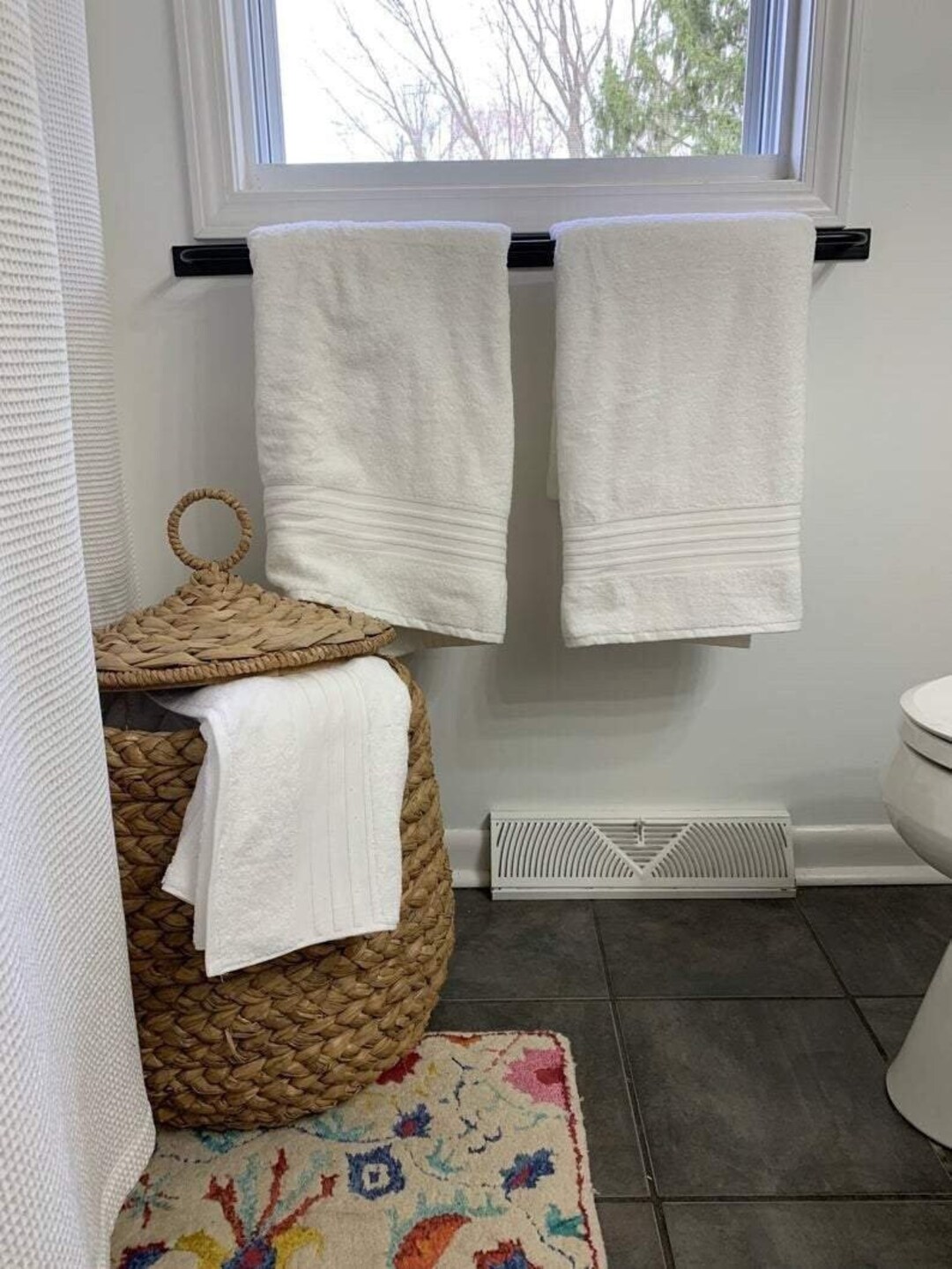Bathroom Towel Bar, Bathroom Storage, Bathroom Decor, Towel Bar ...