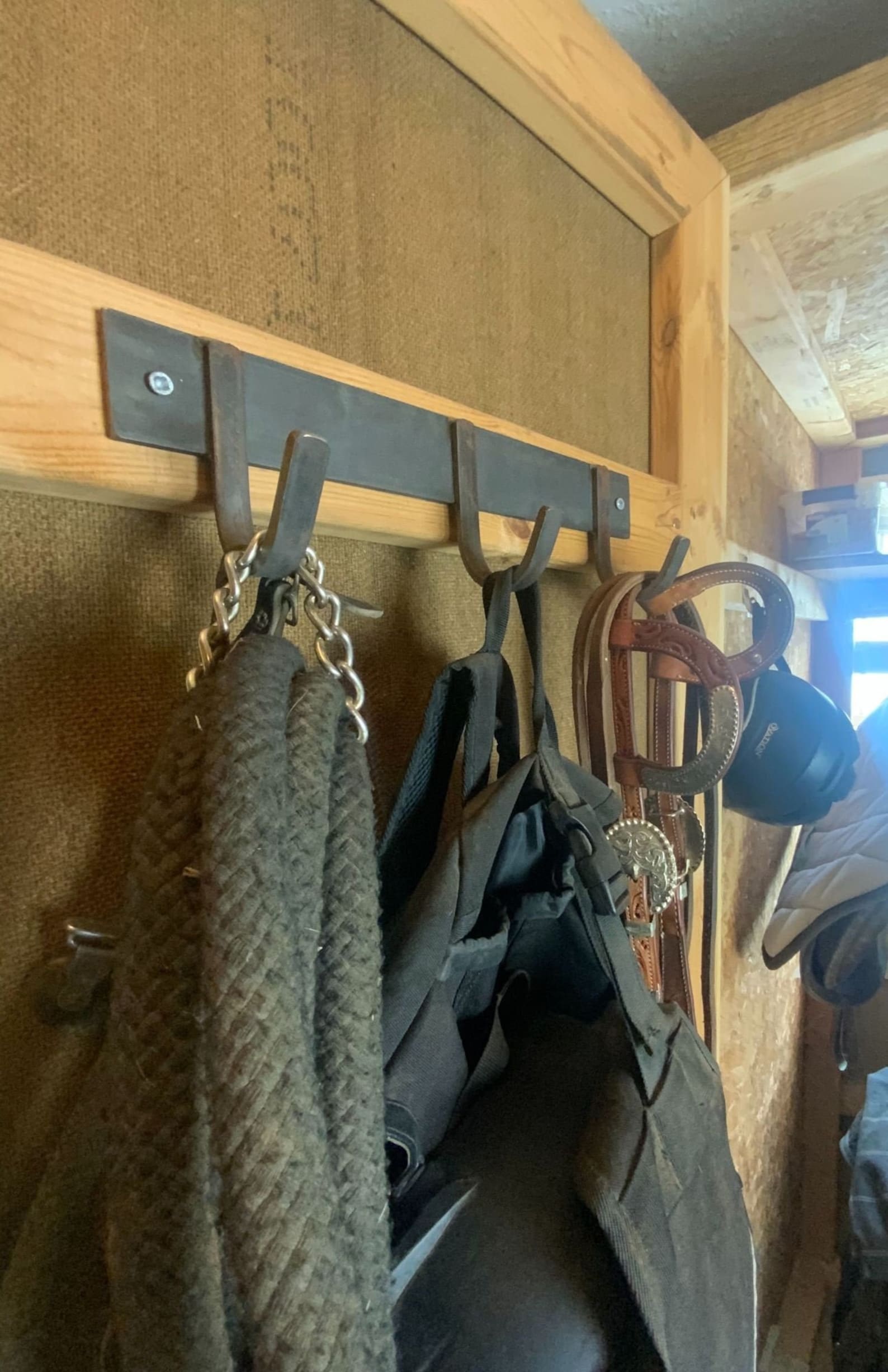 Horse Tack Hook Steel Tack Organization Stable Hook Black Etsy