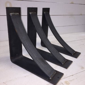 Industrial Brackets for Shelf, DIY Shelf Bracket, Rustic Shelf Bracket ...