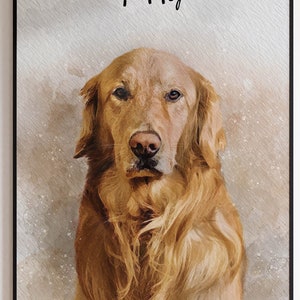Watercolor Pet Portrait From Photo, Custom Dog Portrait, Personalized Dog, Pet Memorial, Birthday Gift For Her, Dog Mom, Christmas Gifts.