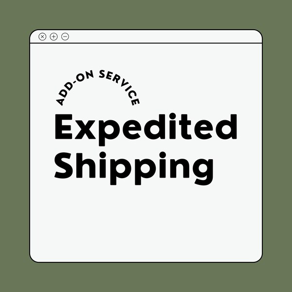 Expedited Shipping - U.S. only