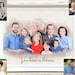 Christmas Gift, Custom Watercolor Family Portrait From Merging Multiple Photos, Personalized Gifts, Loss of Loved Ones, Deceased Portrait 