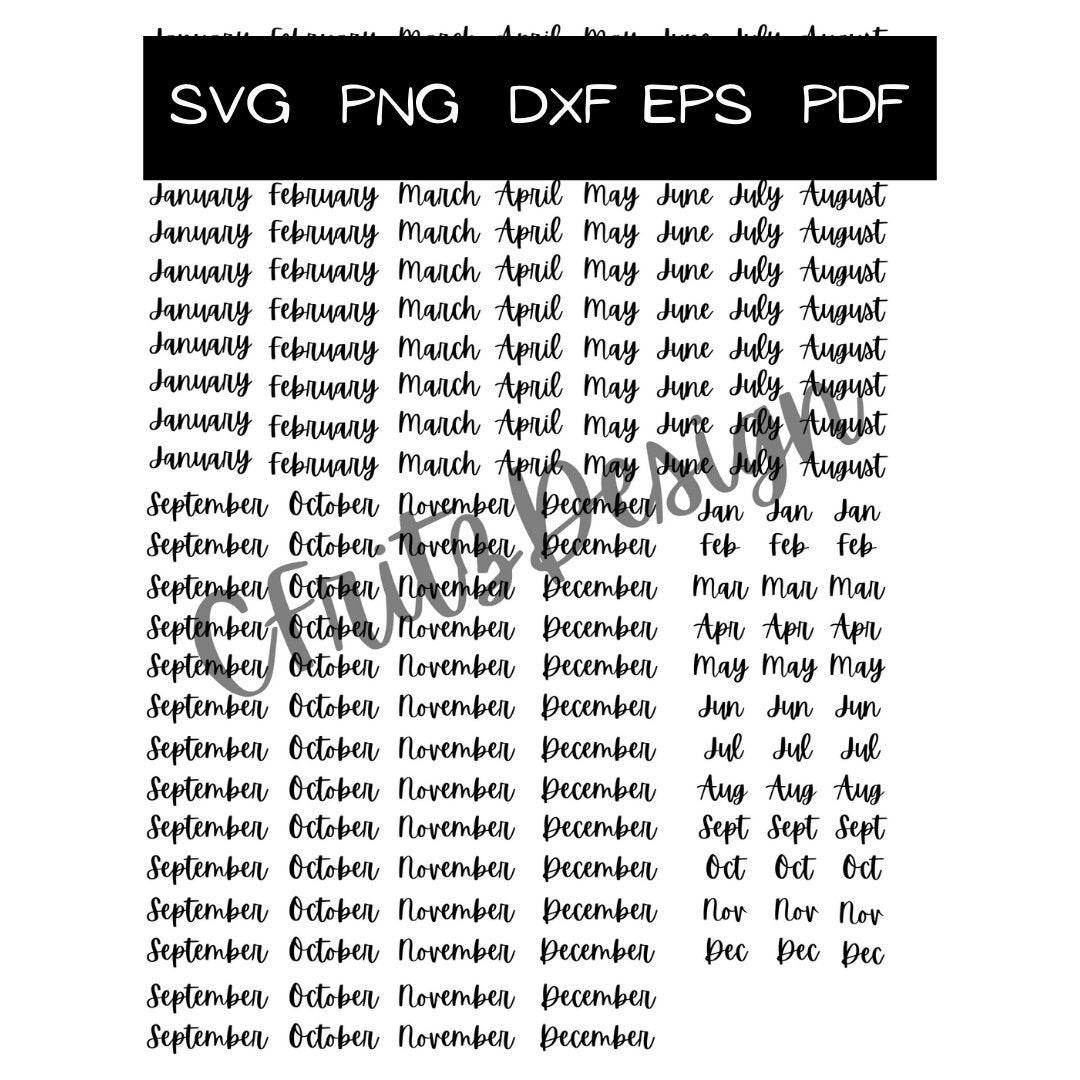 months-of-the-year-words-and-numbers-printable-svg-dxf-pdf-eps-etsy