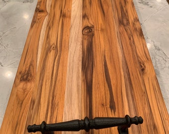 Charcuterie/planche à découper en teck 36x16