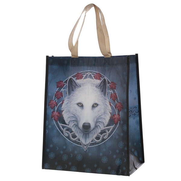 lisa parker design guardian wolf shopping bag