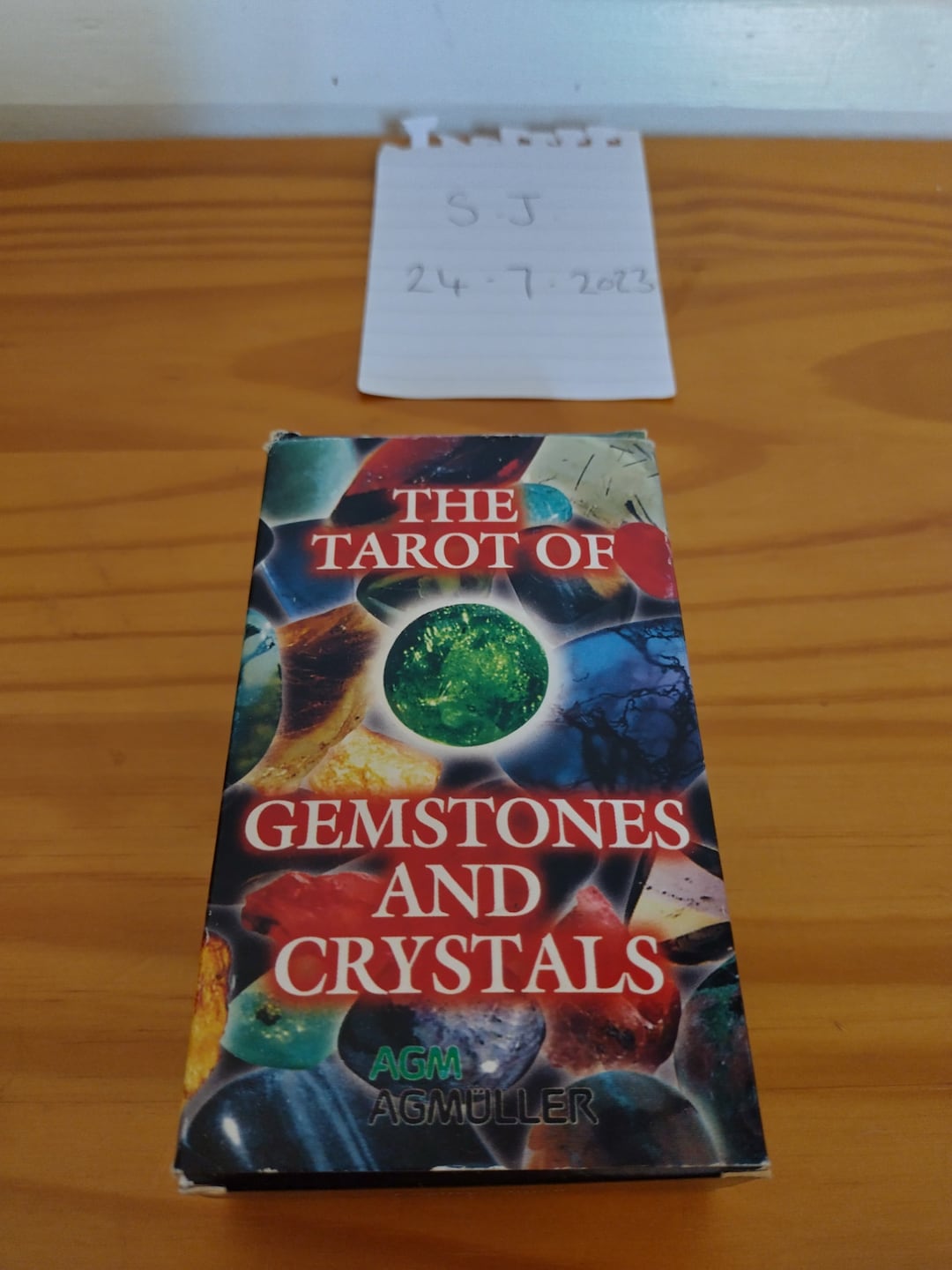 The Tarot of Gemstones and Crystals Agmuller 1996 Rare Red Box Sealed ...