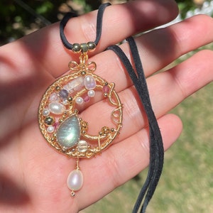 Labradorite Wire Wrapped Pendant | Artemis’ Sigil