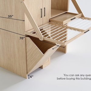 DIY Laundry Cabinet Plans: Washer Dryer Unit, Shelves (digital Download ...