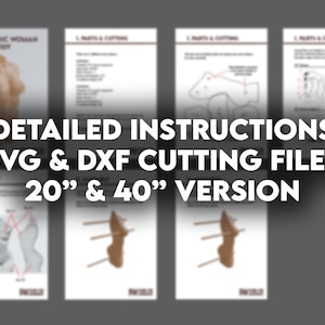 May include: Detailed instructions for creating a 20-inch or 40-inch parametric woman bust. The instructions include SVG and DXF cutting files.