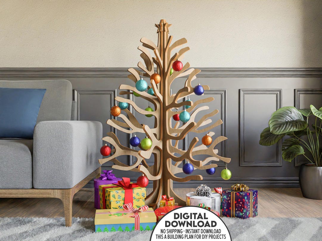 DIY Wooden Christmas Tree Building Plan: CNC Cutting Sheet