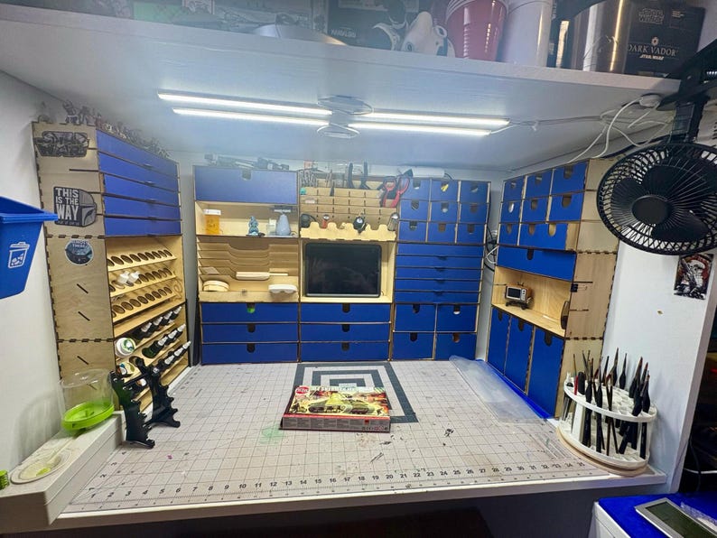 Modular Hobby Workshop Wall Organizer Boxes: Laser Cut Files (14 Modules Bundle) image 9