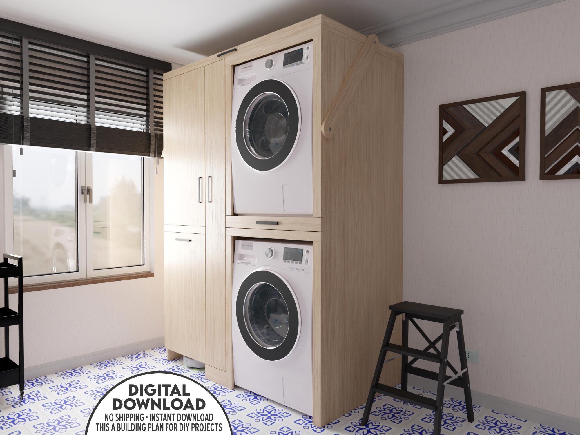Washer Dryer Shelf Etsy