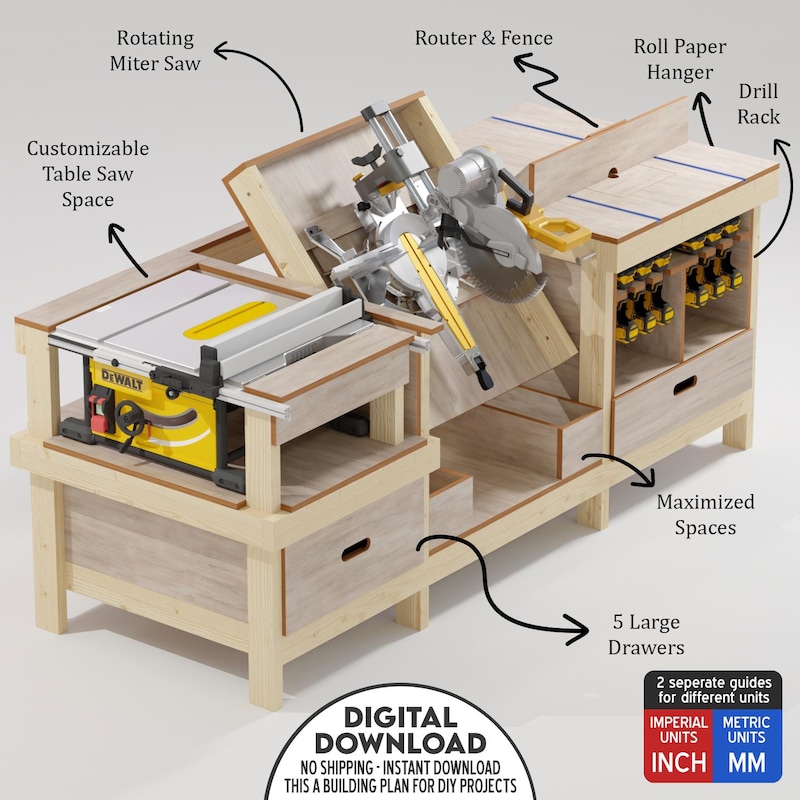 Wood Tables Plans - Etsy
