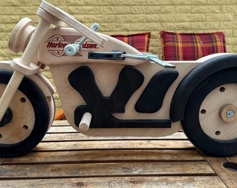 Rocking Motorcycle Cutting Plan: SVG DXF, Wooden Baby Toy (digital