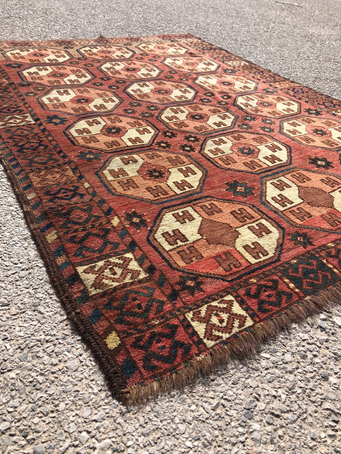 Afghan rug Handmade rug Antique rug 5 x 3.5 Ft Etsy