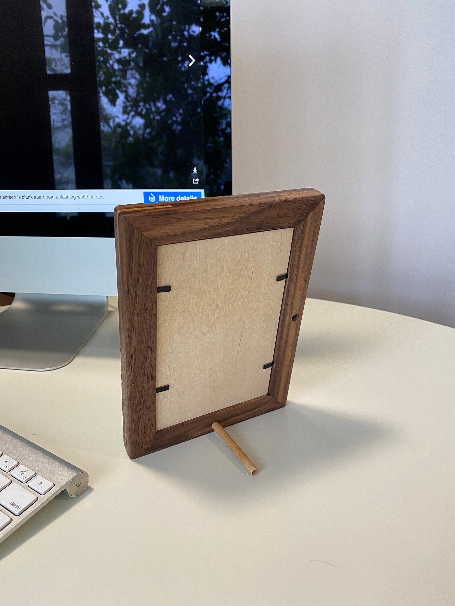 Wood Photo Frame Unique Design 4x7 5x7 Table Top Etsy