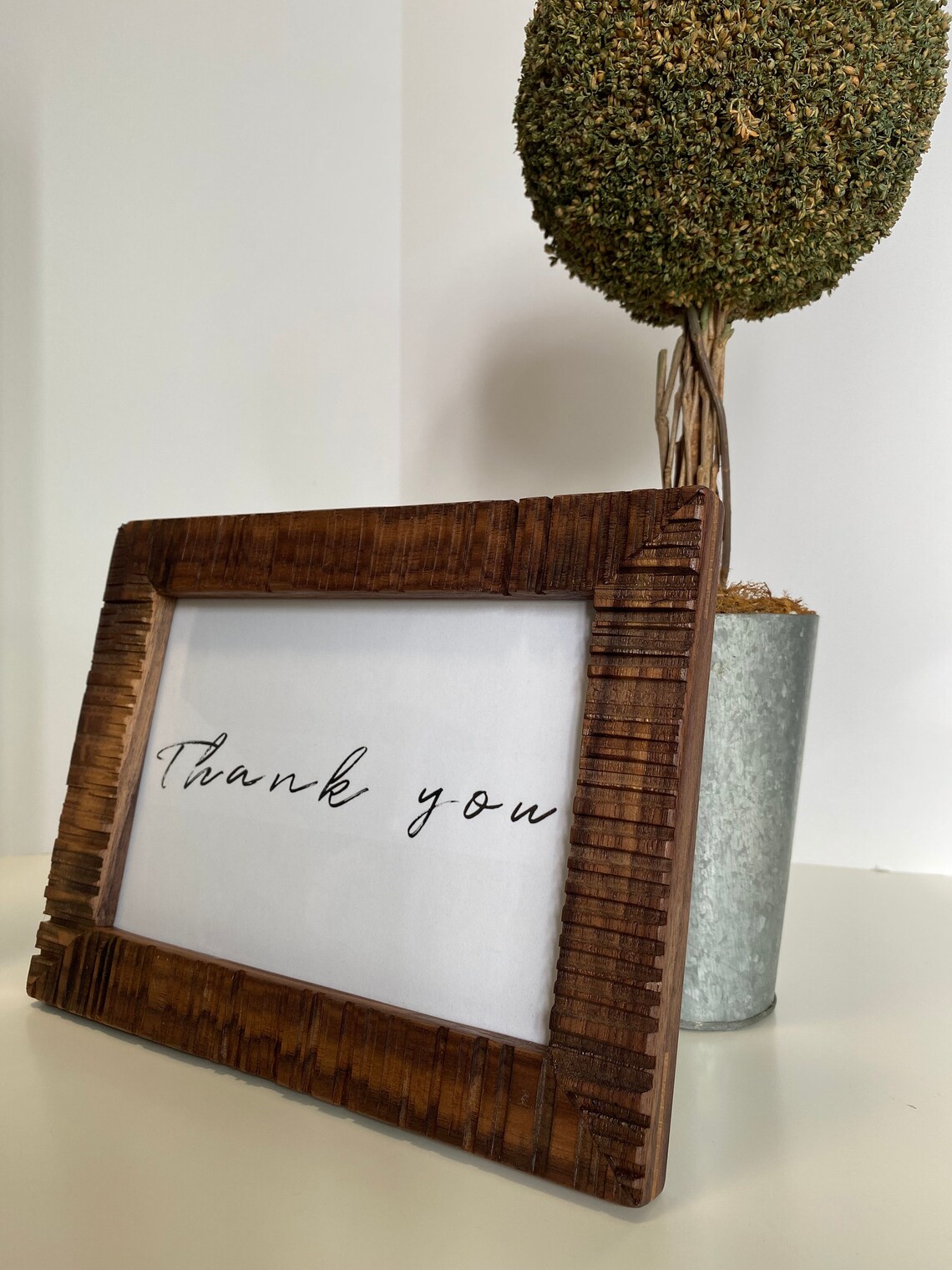 Wood Photo Frame Unique Design 4x7 5x7 Table Top Etsy