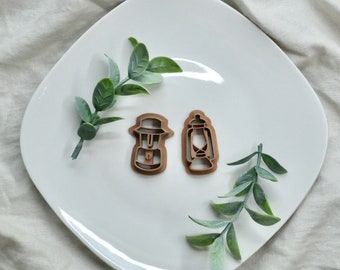 Camping Lantern Clay Cutters for Polymer Clay Earrings