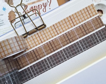 WARM PLAID washi tapes