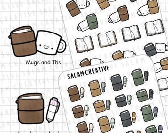 TRAVELERS NOTEBOOKS sticker sheet - TN traveler's notebook, journal themed stickers for your planners and journals