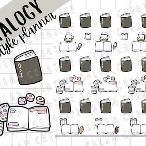 ADESIVI PER PLANNER in stile STALOGY - Adesivi per planner a tema planner giapponese. Non si hanno mai abbastanza planner, vero?