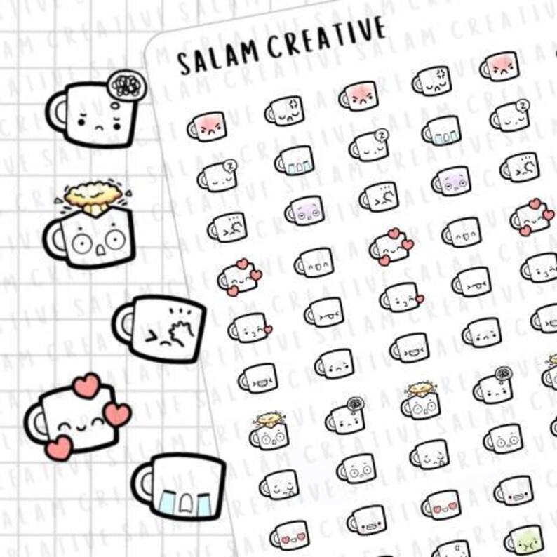 Mini Feelings Sticker Sheet – Planner Emoji Icons - Etsy UK