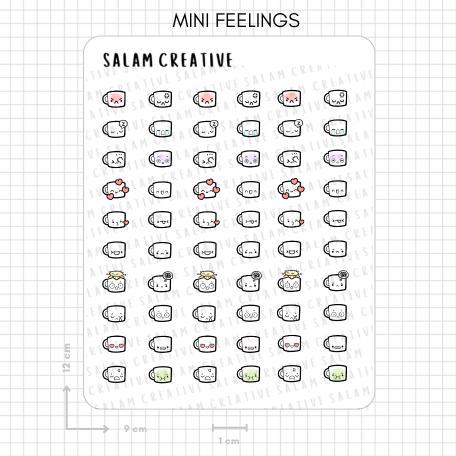 Mini Feelings Sticker Sheet – Planner Emoji Icons - Etsy UK