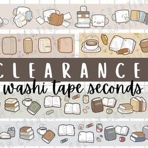 OPRUIMING WASHI-tapeseconden - beschrijving LEZEN - briefpapierthema, boekenwurm, plannercafé en meer