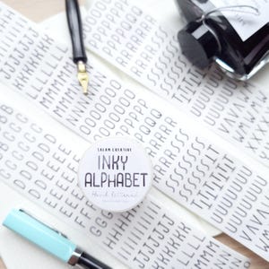 Alphabet washi tapes