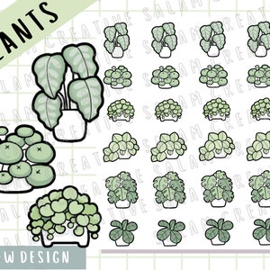 HOUSE PLANTS sticker sheet - for all plant mums! cute plant stickers for planners and journals