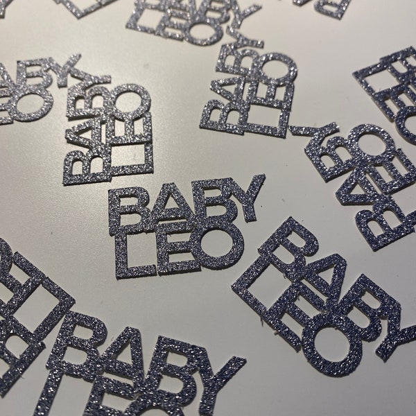 Personalised Baby Shower Table Confetti