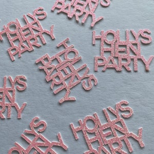 Personalised Hen Party Table confetti decoration / table decor