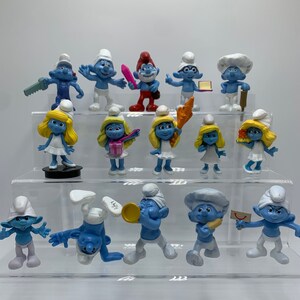 Smurfs Movie Clumsy Smurfette Papa & Brainy Collectibles Figure (4 Pack)