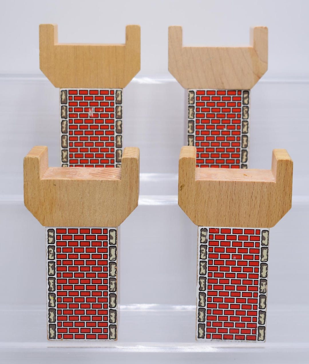 4 Elevated Track Foundation Risers Thomas & Friends Wooden Railway ...