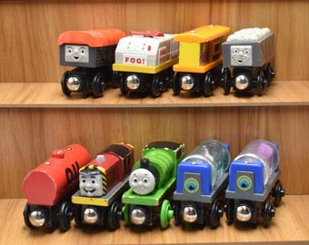トーマスフレンズ、木製動物園車、霧笛、くすくす笑うトラブルサム