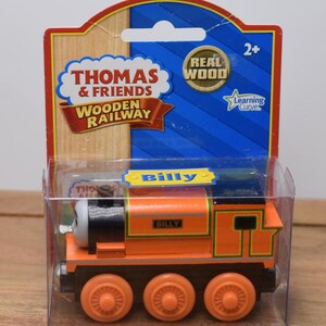 BILLY mit Charakterkarte Lernkurve Thomas & Friends Holzeisenbahn Echtholz Thomas Holzeisenbahn Kollektion NEU
