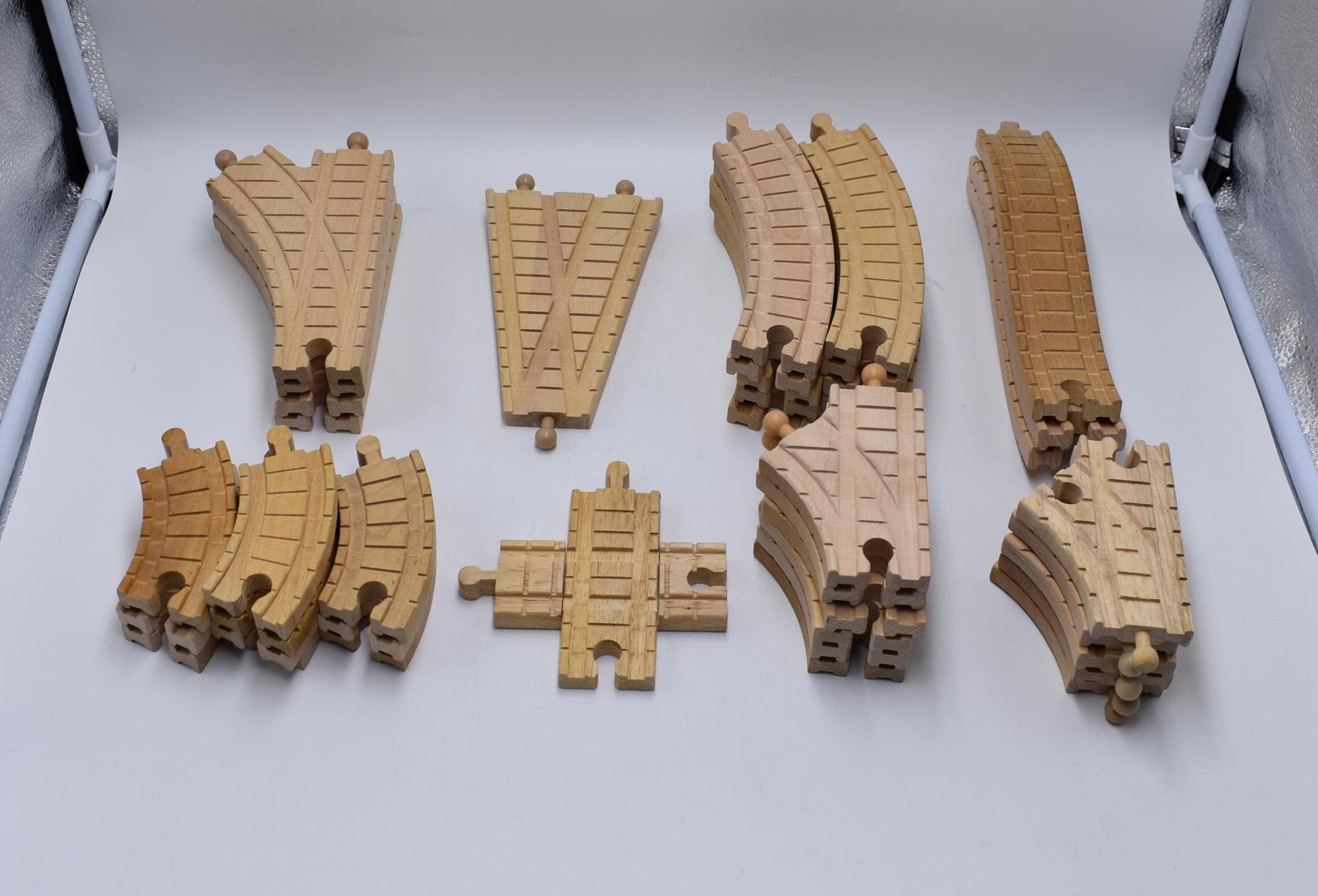 Thomas Friends Wooden Train Track Set, Curve Switch and Split